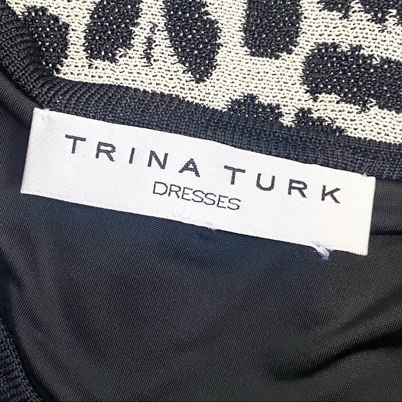 Revolve | Trina Turk ‘Huxley’ Black Crocodile Print Knit Fit & Flare Midi Dress - Picture 8 of 10